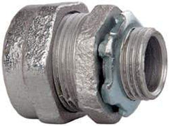 Cooper Crouse-Hinds - 1/2" Trade, Malleable Iron Compression Straight Rigid/Intermediate (IMC) Conduit Connector - Noninsulated - Apex Tool & Supply