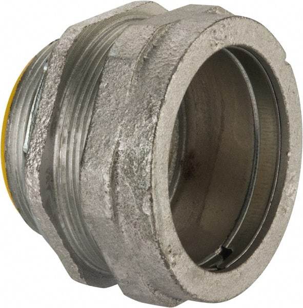 Cooper Crouse-Hinds - 2" Trade, Malleable Iron Compression Straight Rigid/Intermediate (IMC) Conduit Connector - Insulated - Apex Tool & Supply