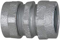Cooper Crouse-Hinds - 1-1/4" Trade, Malleable Iron Compression Rigid/Intermediate (IMC) Conduit Coupling - Noninsulated - Apex Tool & Supply
