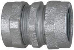 Cooper Crouse-Hinds - 1-1/4" Trade, Malleable Iron Compression Rigid/Intermediate (IMC) Conduit Coupling - Noninsulated - Apex Tool & Supply