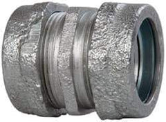 Cooper Crouse-Hinds - 1" Trade, Malleable Iron Compression Rigid/Intermediate (IMC) Conduit Coupling - Noninsulated - Apex Tool & Supply
