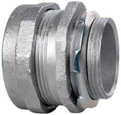 Cooper Crouse-Hinds - 1-1/2" Trade, Malleable Iron Compression Straight Rigid/Intermediate (IMC) Conduit Connector - Noninsulated - Apex Tool & Supply