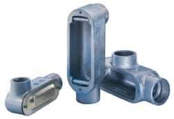 Cooper Crouse-Hinds - 1 Gang, (2) 2" Knockouts, Aluminum Rectangle Outlet Body - 10.71" Overall Height x 3.1" Overall Width x 3.41" Overall Depth - Apex Tool & Supply