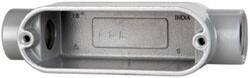 Cooper Crouse-Hinds - 1 Gang, (2) 1/2" Knockouts, Aluminum Rectangle Outlet Body - 4.82" Overall Height x 1.31" Overall Width x 1.4" Overall Depth - Apex Tool & Supply