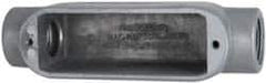 Cooper Crouse-Hinds - 1 Gang, (2) 3/4" Knockouts, Aluminum Rectangle Outlet Body - 5-1/2" Overall Height x 1.53" Overall Width x 1.64" Overall Depth - Apex Tool & Supply