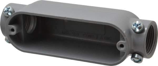 Cooper Crouse-Hinds - 1 Gang, (2) 3/4" Knockouts, Aluminum Rectangle Outlet Body - 5-1/2" Overall Height x 1.53" Overall Width x 1.64" Overall Depth - Apex Tool & Supply