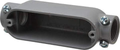 Cooper Crouse-Hinds - 1 Gang, (2) 3/4" Knockouts, Aluminum Rectangle Outlet Body - 5-1/2" Overall Height x 1.53" Overall Width x 1.64" Overall Depth - Apex Tool & Supply