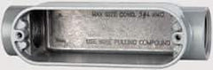 Cooper Crouse-Hinds - 1 Gang, (2) 1" Knockouts, Aluminum Rectangle Outlet Body - 6.44" Overall Height x 1.74" Overall Width x 1.9" Overall Depth - Apex Tool & Supply