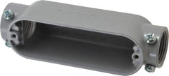 Cooper Crouse-Hinds - 1 Gang, (2) 1" Knockouts, Aluminum Rectangle Outlet Body - 6.44" Overall Height x 1.74" Overall Width x 1.9" Overall Depth - Apex Tool & Supply