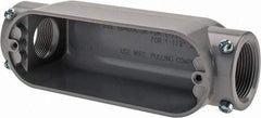 Cooper Crouse-Hinds - 1 Gang, (2) 1-1/4" Knockouts, Aluminum Rectangle Outlet Body - 8.45" Overall Height x 2.49" Overall Width x 2.73" Overall Depth - Apex Tool & Supply