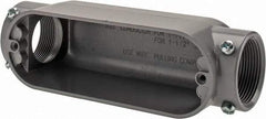 Cooper Crouse-Hinds - 1 Gang, (2) 1-1/2" Knockouts, Aluminum Rectangle Outlet Body - 8.45" Overall Height x 2.49" Overall Width x 2.73" Overall Depth - Apex Tool & Supply