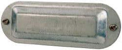 Cooper Crouse-Hinds - 1-1/4" & 1-1/2" Trade, Steel Conduit Body Cover Plate - Use with Form 5 Conduit Bodies - Apex Tool & Supply