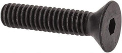 Value Collection - #12-24 UNC Hex Socket Drive, 82° Flat Screw - Alloy Steel, Black Oxide Finish, Fully Threaded, 1" OAL - Apex Tool & Supply