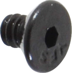 Value Collection - #4-40 UNC Hex Socket Drive, 82° Flat Screw - Alloy Steel, Black Oxide Finish, Fully Threaded, 3/16" OAL - Apex Tool & Supply