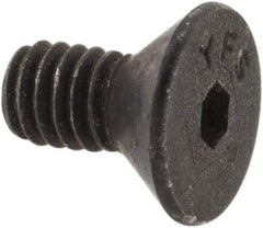Value Collection - #4-48 UNF Hex Socket Drive, 82° Flat Screw - Alloy Steel, Black Oxide Finish, Fully Threaded, 1/4" OAL - Apex Tool & Supply