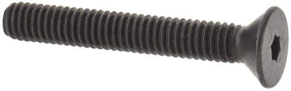 Value Collection - #6-40 UNF Hex Socket Drive, 82° Flat Screw - Alloy Steel, Black Oxide Finish, Fully Threaded, 1" OAL - Apex Tool & Supply