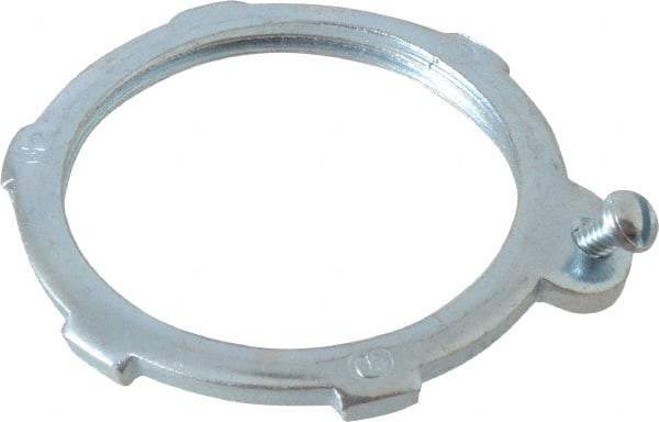 Cooper Crouse-Hinds - 1-1/2" Trade, Steel Threaded Rigid/Intermediate (IMC) Conduit Locknut - Noninsulated - Apex Tool & Supply