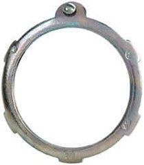Cooper Crouse-Hinds - 2" Trade, Steel Threaded Rigid/Intermediate (IMC) Conduit Locknut - Noninsulated - Apex Tool & Supply