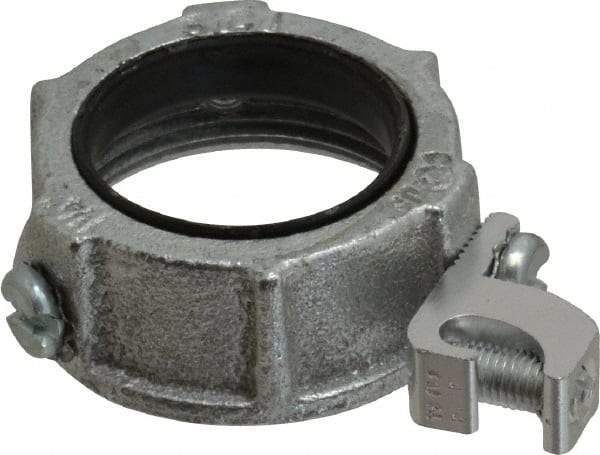 Cooper Crouse-Hinds - 1-1/4" Trade, Malleable Iron Threaded Rigid/Intermediate (IMC) Conduit Bushing - Partially Insulated - Apex Tool & Supply