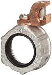 Cooper Crouse-Hinds - 1" Trade, Malleable Iron Threaded Rigid/Intermediate (IMC) Conduit Bushing - Partially Insulated - Apex Tool & Supply