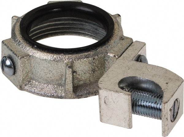 Cooper Crouse-Hinds - 1-1/4" Trade, Malleable Iron Threaded Rigid/Intermediate (IMC) Conduit Bushing - Partially Insulated - Apex Tool & Supply