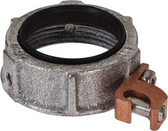 Cooper Crouse-Hinds - 1-1/2" Trade, Malleable Iron Threaded Rigid/Intermediate (IMC) Conduit Bushing - Partially Insulated - Apex Tool & Supply