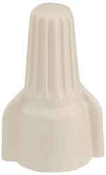 Ideal - 2, 20 to 3, 10 (Solid) AWG, 600 Volt, Flame Retardant, Wing Twist on Wire Connector - Tan, 221°F - Apex Tool & Supply