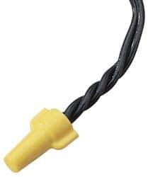Ideal - 2, 18 to 3, 12 AWG, 600 Volt, Flame Retardant, Wing Twist on Wire Connector - Yellow, 221°F - Apex Tool & Supply