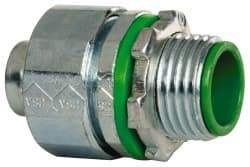 Cooper Crouse-Hinds - 1/2" Trade, Steel Threaded Straight Liquidtight Conduit Connector - Insulated - Apex Tool & Supply