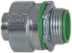 Cooper Crouse-Hinds - 2-1/2" Trade, Malleable Iron Threaded Straight Liquidtight Conduit Connector - Insulated - Apex Tool & Supply