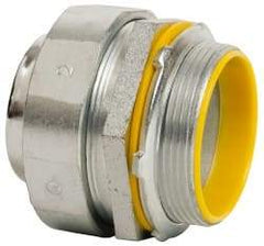 Cooper Crouse-Hinds - 2" Trade, Malleable Iron Threaded Straight Liquidtight Conduit Connector - Insulated - Apex Tool & Supply