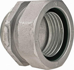 Cooper Crouse-Hinds - 3-1/2" Trade, Malleable Iron Threaded Straight Liquidtight Conduit Connector - Insulated - Apex Tool & Supply