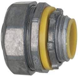 Cooper Crouse-Hinds - 3/4" Trade, Die Cast Zinc Threaded Straight Liquidtight Conduit Connector - Insulated - Apex Tool & Supply