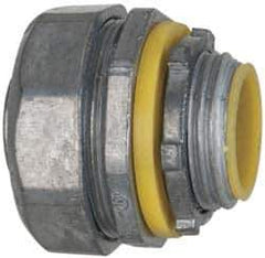 Cooper Crouse-Hinds - 3/4" Trade, Die Cast Zinc Threaded Straight Liquidtight Conduit Connector - Insulated - Apex Tool & Supply
