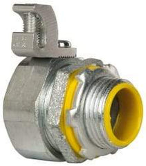 Cooper Crouse-Hinds - 3/4" Trade, Malleable Iron Threaded Straight Liquidtight Conduit Connector - Insulated - Apex Tool & Supply