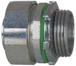 Cooper Crouse-Hinds - 1" Trade, Steel Threaded Straight Liquidtight Conduit Connector - Noninsulated - Apex Tool & Supply