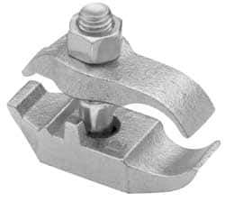 Cooper Crouse-Hinds - 1-1/2" Pipe, Malleable Iron, Electro Galvanized Conduit Clamp - 1 Mounting Hole - Apex Tool & Supply