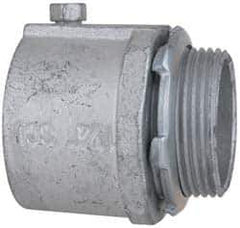 Cooper Crouse-Hinds - 1-1/4" Trade, Malleable Iron Set Screw Straight Rigid/Intermediate (IMC) Conduit Connector - Noninsulated - Apex Tool & Supply