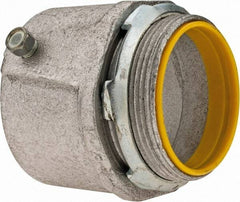 Cooper Crouse-Hinds - 2" Trade, Malleable Iron Set Screw Straight Rigid/Intermediate (IMC) Conduit Connector - Insulated - Apex Tool & Supply