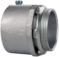 Cooper Crouse-Hinds - 2" Trade, Malleable Iron Set Screw Straight Rigid/Intermediate (IMC) Conduit Connector - Noninsulated - Apex Tool & Supply