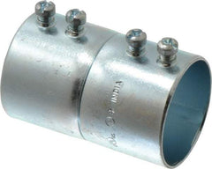 Cooper Crouse-Hinds - 1-1/2" Trade, Steel Set Screw EMT Conduit Coupling - Noninsulated - Apex Tool & Supply