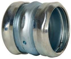 Cooper Crouse-Hinds - 2" Trade, Steel Compression EMT Conduit Coupling - Noninsulated - Apex Tool & Supply