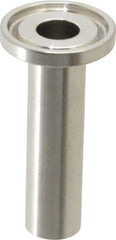 VNE - 1/2", Clamp Style, Sanitary Stainless Steel Pipe Welding Ferrule - Tube OD Connection, Grade 316/316L - Apex Tool & Supply
