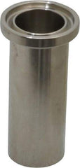 VNE - 3/4", Clamp Style, Sanitary Stainless Steel Pipe Welding Ferrule - Tube OD Connection, Grade 316/316L - Apex Tool & Supply