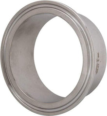 VNE - 2-1/2", Clamp Style, Sanitary Stainless Steel Pipe Welding Ferrule - Tube OD Connection, Grade 316/316L - Apex Tool & Supply