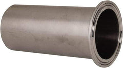 VNE - 2", Clamp Style, Sanitary Stainless Steel Pipe Tygon Hose Adapter - Tube OD Connection, Grade 304 - Apex Tool & Supply