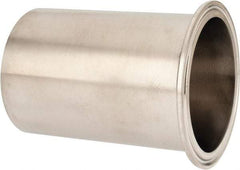 VNE - 3", Clamp Style, Sanitary Stainless Steel Pipe Tygon Hose Adapter - Tube OD Connection, Grade 304 - Apex Tool & Supply