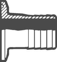 VNE - 4" Clamp Style Sanitary Stainless Steel Pipe Rubber Hose Adapter - Apex Tool & Supply