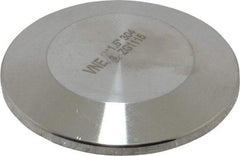 VNE - 1-1/2", Clamp Style, Sanitary Stainless Steel Pipe End Cap - Tube OD Connection, Grade 304 - Apex Tool & Supply
