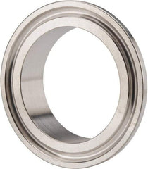 VNE - 1-1/2", Clamp Style, Sanitary Stainless Steel Pipe Short Welding Ferrule - Tube OD Connection, Grade 316/316L - Apex Tool & Supply